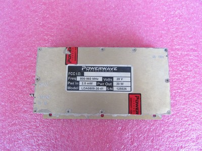 POWERWAVE进口30W 28V 0.5-1GHz 41dB SMA射频低噪声高功率放大器