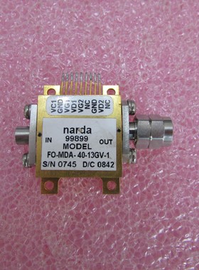 FO-MDA-40-13GV-1 Narda 100KHz-40GHz 20DB 射频微波宽带放大器