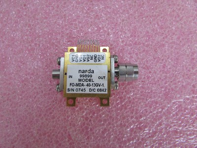 FO-MDA-40-13GV-1 Narda 100KHz-40GHz 20DB 射频微波宽带放大器
