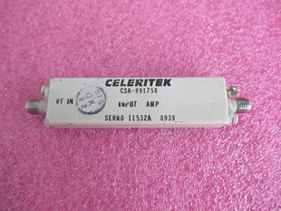 SMA CELERITEK 射频高增益功率放大器 25dBm 50dB增益 4.4 18GHz