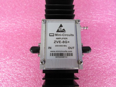 MINI进口ZVE-8G+ 2-8GHz 30dB 30dBm/1w 射频低噪声高功率放大器