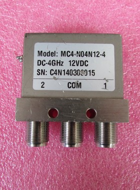 MC4-N04N12-4 DC-4GHz 12V SPDT N射频微波同轴开关