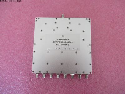 500-6000MHz 10W SMA RF射频同轴8路一分八功率功分器