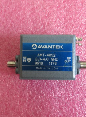 AVANTEK进口AMT-4052 1.8-4GHz 27dB增益 SMA 射频低噪声放大器