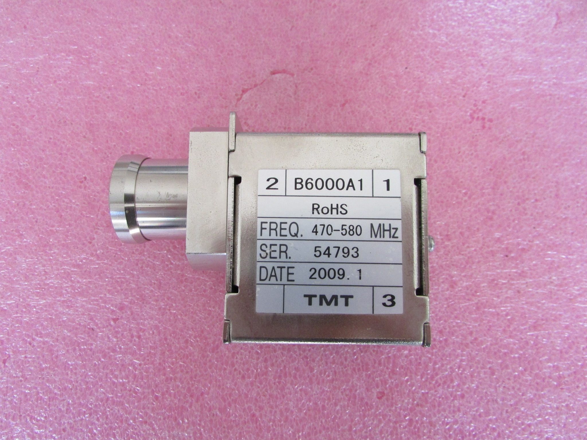 tmt进口 b6000a1 470-580mhz02500w n母 射频微波同轴环形器