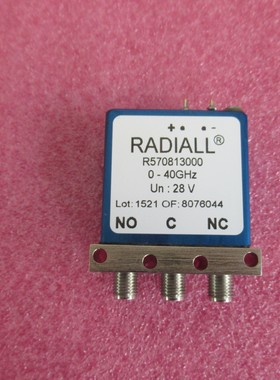 Radiall R570813000 28V DC-40GHz 2.92k 80W SPDT 射频同轴开关