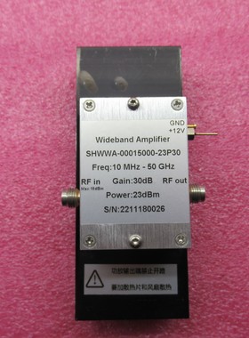 10MHz-50GHz 30dB增益 23dBm 1.85mm母 射频宽带 驱动放大器