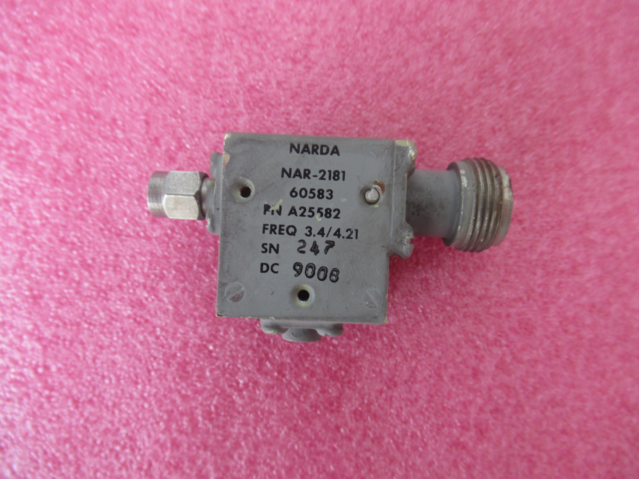 NARDA3.4-4.21GHz同轴隔离器