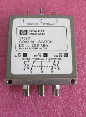 HP进口 8762C DC-26.5GHz SPDT 24V 3.5mm 射频同轴转换切换开关