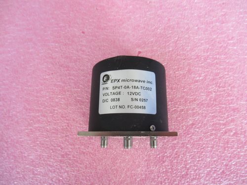 EPX SP4T-0A-18A-TC002 SP4T DC- 18GHz12V 200WSMA射频同轴开关