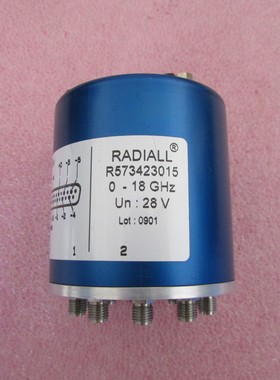 RADIALL R573423015 DC-18GHz 28V SMA 单刀十掷 射频 同轴开关