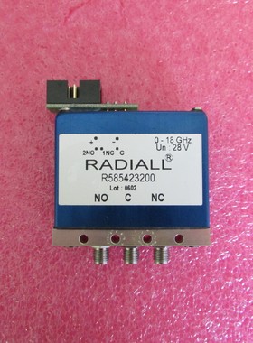 Radiall R585423200  DC-18GHz 300W 28V SPDT 射频同轴转换开关