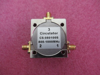800-1000MHz 100W 隔离度＞20dB SMA母 射频微波同轴环形器