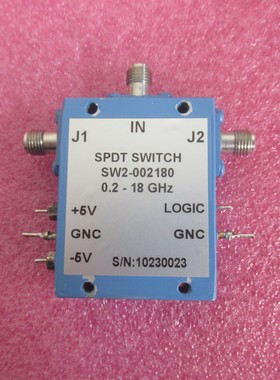 二手 SW2-002180 0.2-18GHz 200-18000MHz SPDT 微波PIN电子开关