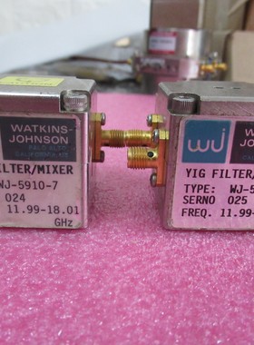 WJ进口 WJ-5910-7 3.8-19.6GHz SMA接头 射频微波YIG带通滤波器