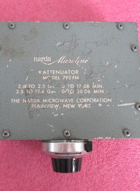Narda 792FM 2-14.5GHz 0-20dB N公-N母 射频手调连续可调衰减器
