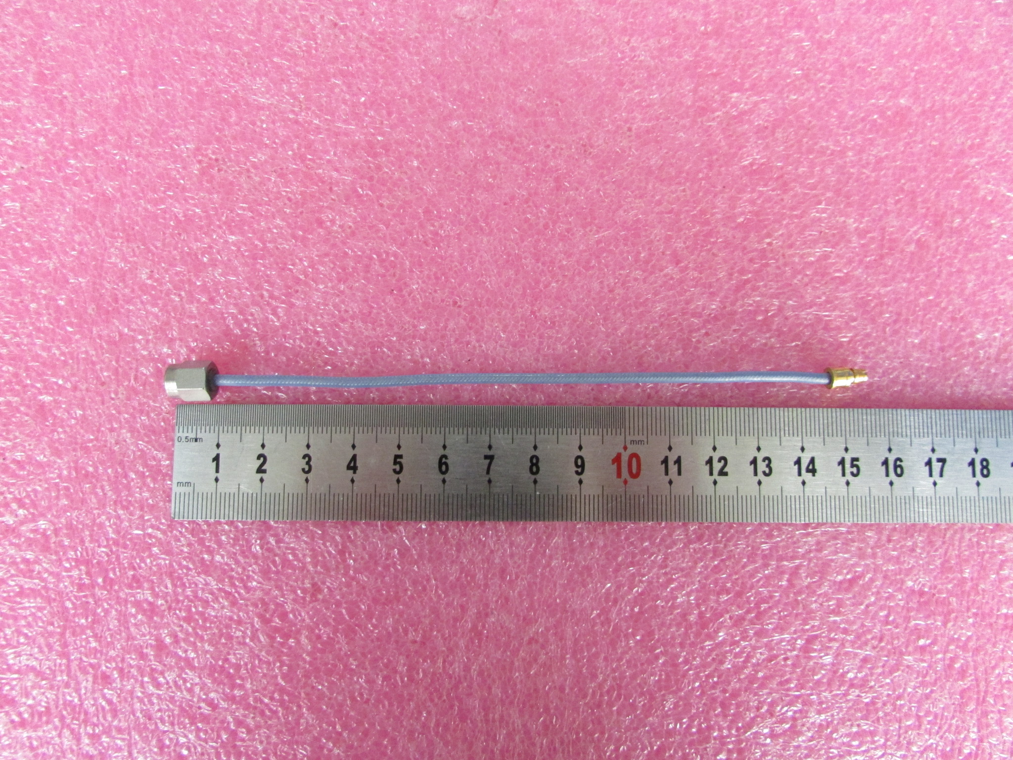 Minibend进口DC-24GHz SMA-SMP 15.5cm射频微波同轴半柔电缆跳线