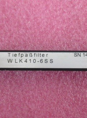WI进口 WLK410-6SS DC-410MHz SMA母 射频微波同轴低通滤波器
