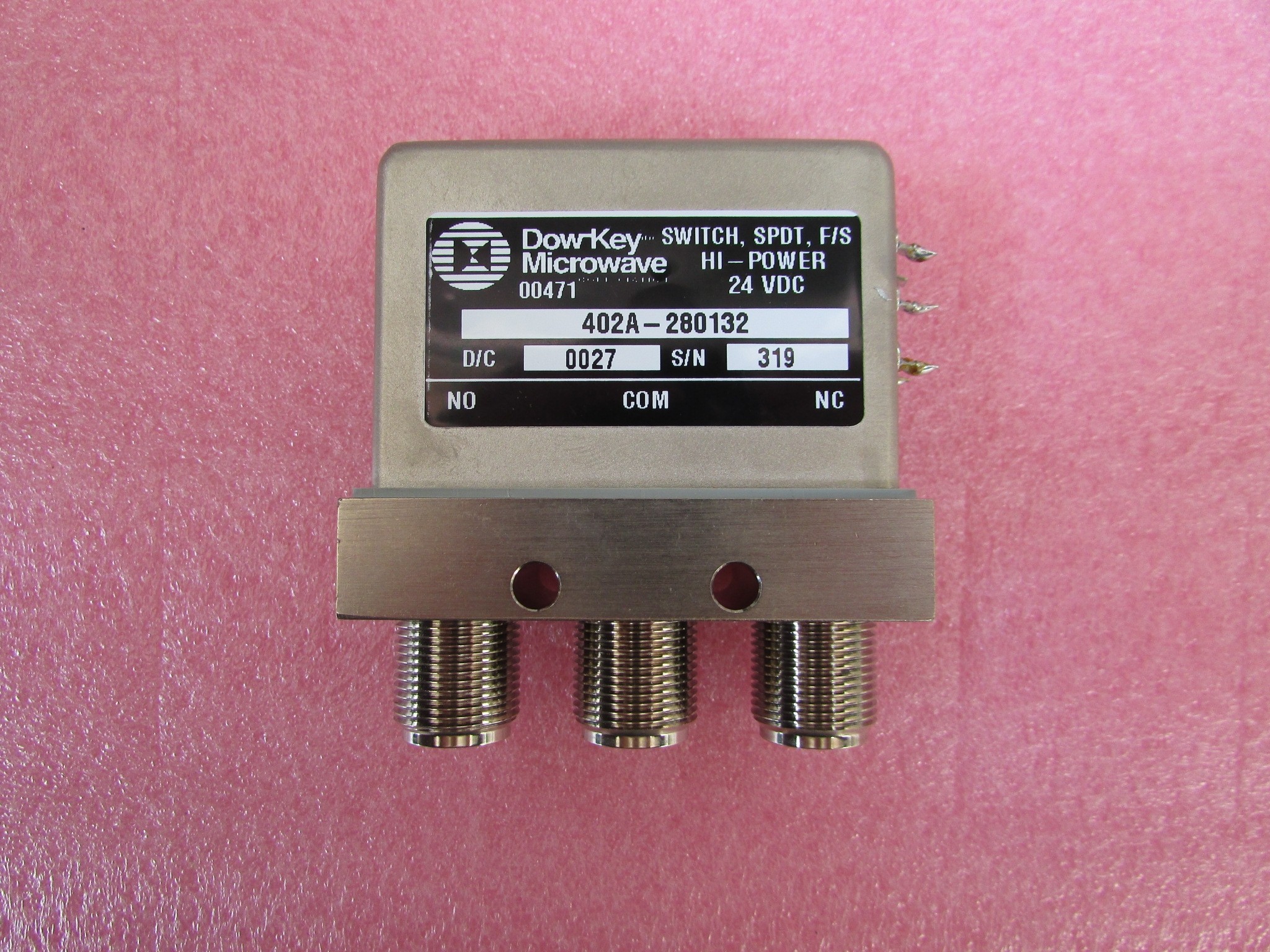 4ghz n 24v 5000w 单刀双掷 射频高功率同轴开关