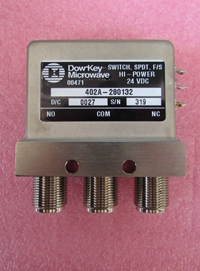 全新 Dow-Key 12.4GHz N 24V 5000W 单刀双掷 射频高功率同轴开关