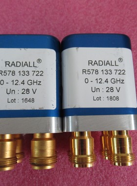 RADIALL进口 R578133722 DC-12.4GHz 28V N母 DBDP 射频同轴开关
