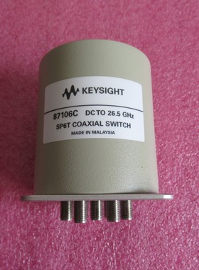 87106C Agilent DC-26.5GHz SP6T 24V 3.5mm 单刀六掷 射频开关