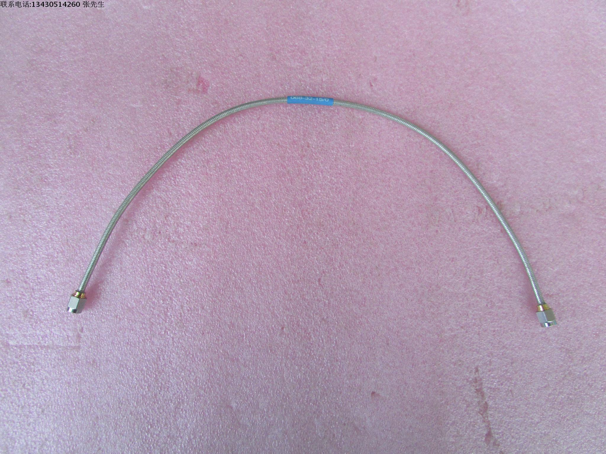 进口 DC-26.5GHz SMA双公 38CM 射频微波同轴电缆跳线 型号：068-32-15/0 频率范围：DC-26.5GHz    接头：SMA公-SMA公 长度：38CM