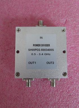 500-3400MHz 10W SMA 一分二射频微波同轴功分器