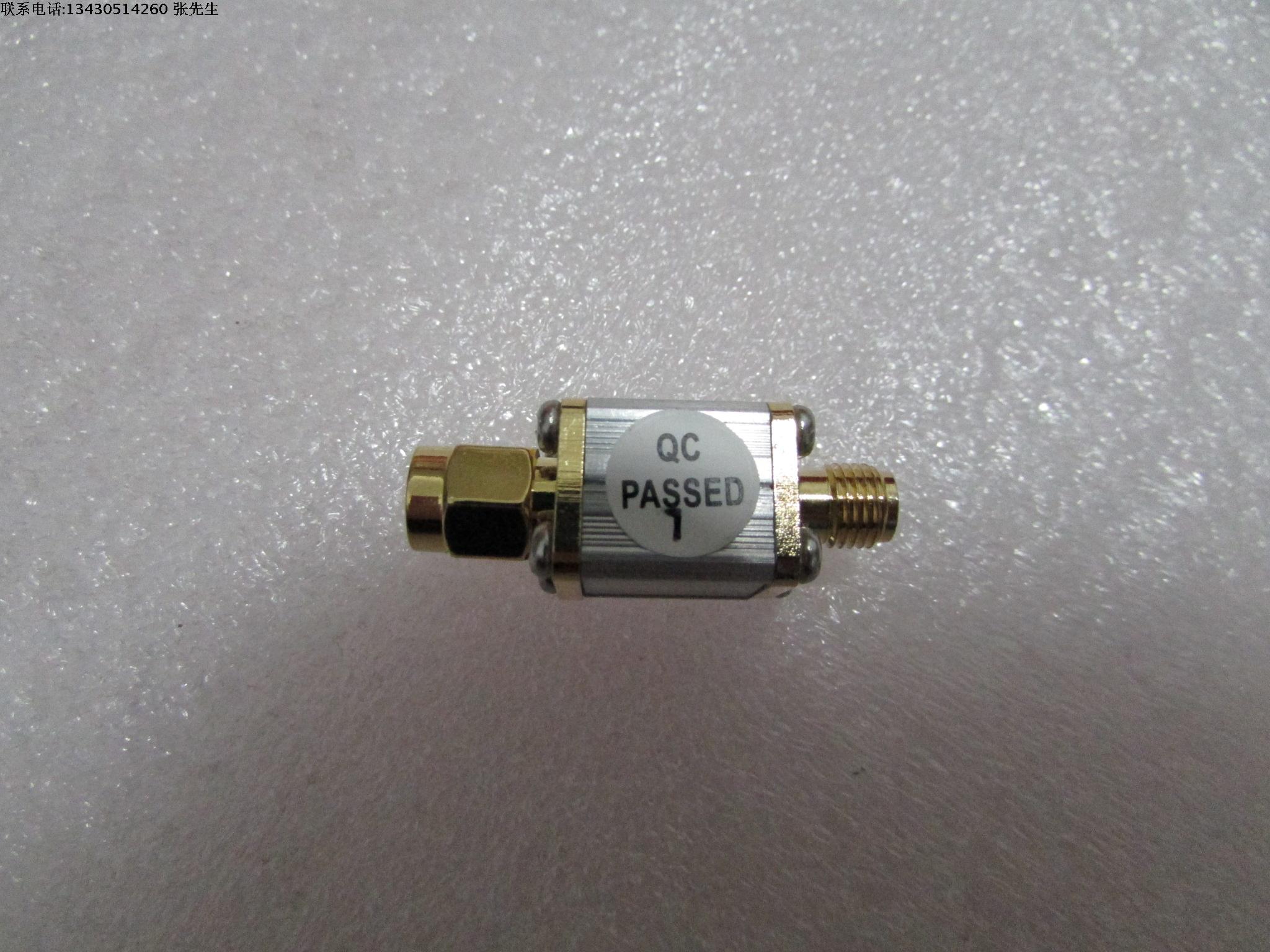 2500MHz  2310-2616MHz  SMA RF 射频微波同轴宽带带通滤波器  频率可定做 品牌：SHW 型号：WBPF-2500S 中心频率： 2500MHz 通过频率: 2310-2616MHz 看测试图 接头：SMA M  F