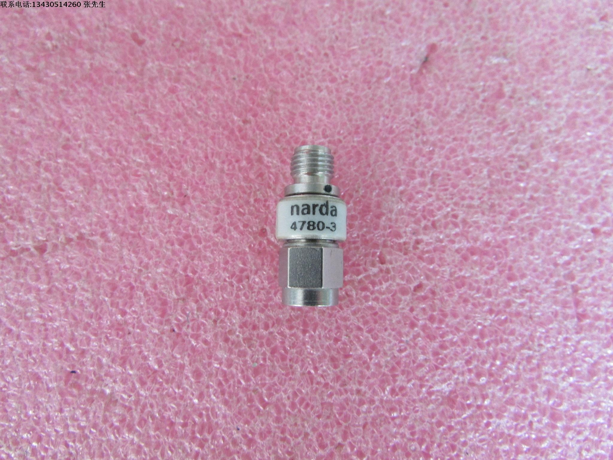 narda进口 4780-3 3dB DC-18GHz 2W SMA RF 射频微波同轴固定衰减器 质量包好，包能用  可提供详细测试图  成色好 衰  减  量: 3dB 频      率：DC-18GHz  接       头：SMA公-SMA母 功       率：2W /瓦