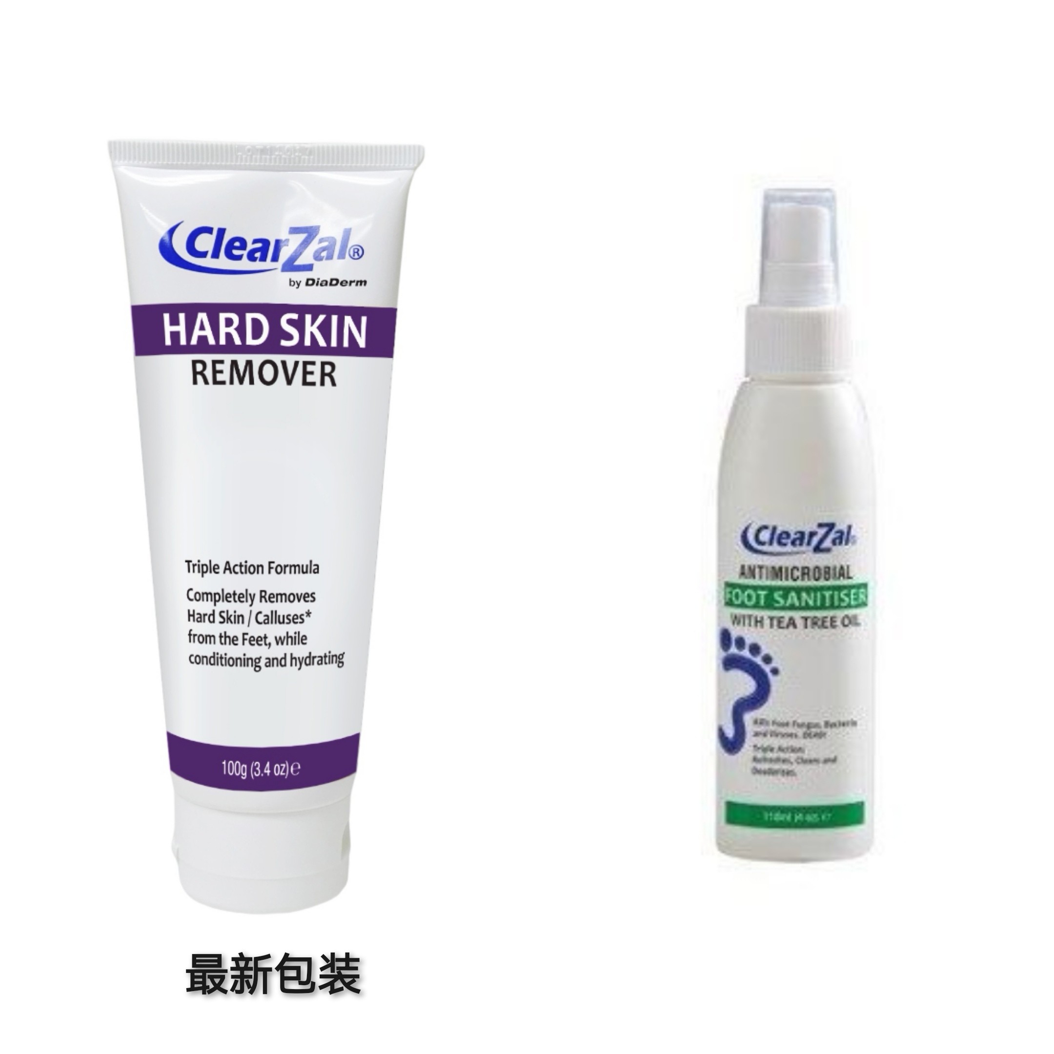 代购美国正品clearzal乐呋手脚开裂脱皮老茧硬茧粗糙干燥