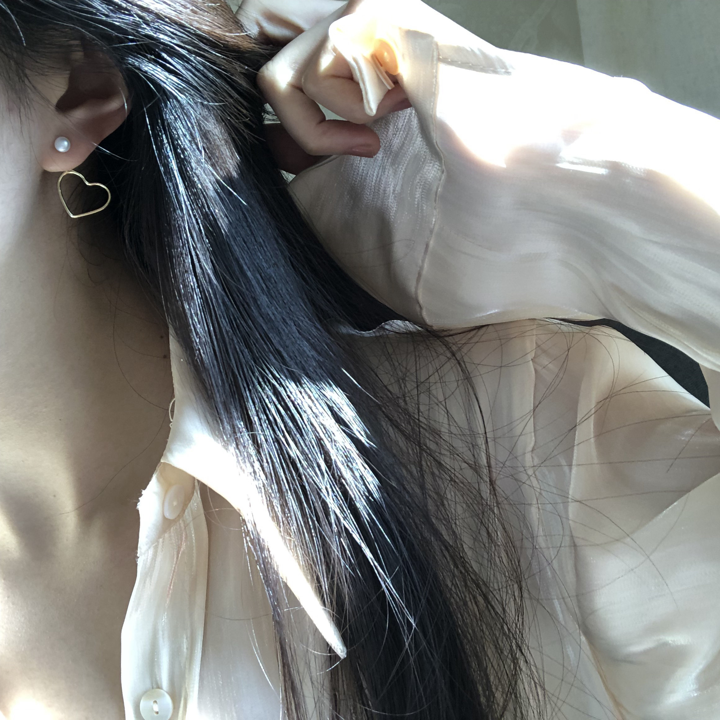 天然淡水珍珠  可拆分两戴式耳钉 通体925银！非廉价合金银针！