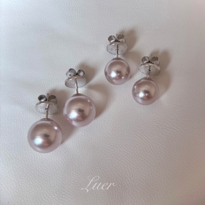回馈!清冷温柔!曼塔玫瑰珍珠耳钉通体纯银简约高级感轻奢耳环耳饰