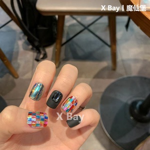 魔仙堡  X Bay 系列穿戴甲手工定制短款夏日显白美甲2023新款ins