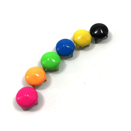 彩色7mm圆形爪钉手工diy铆钉