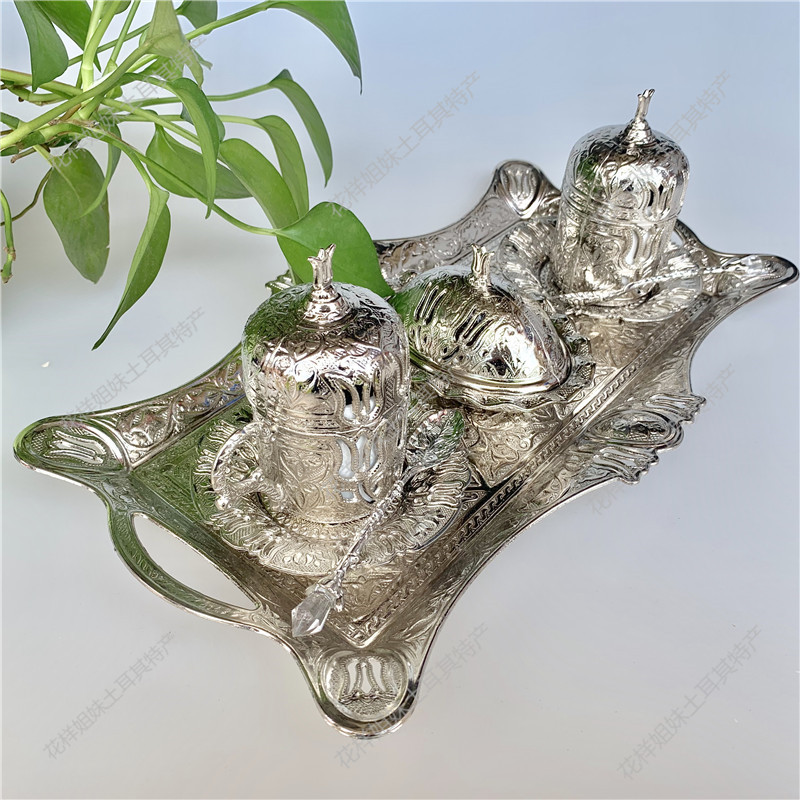 新品惊艳进口银色经典咖啡杯