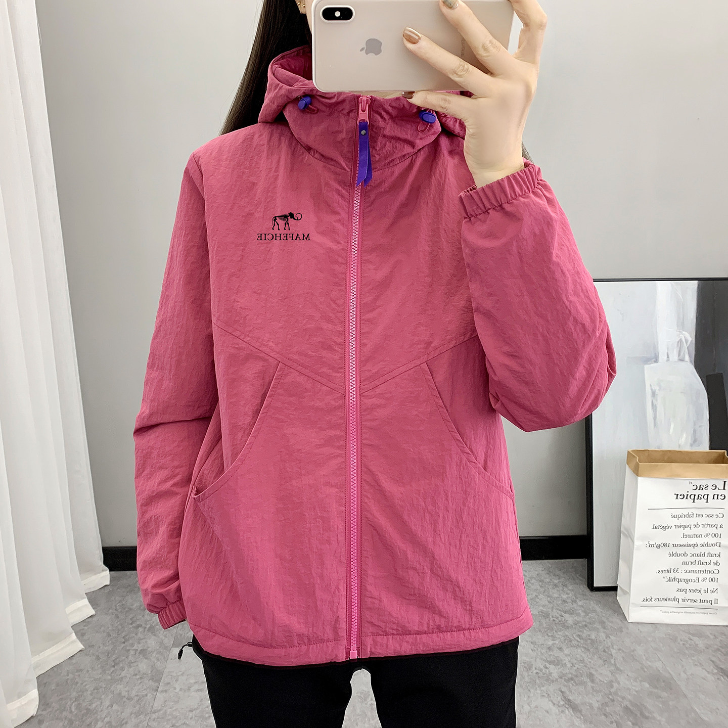 宽松连帽棉衣女款防风保暖防泼水轻量塔丝隆休闲户外秋冬夹棉外套,户外/登山/野营/旅行用品,保暖棉衣,淘宝优惠券,粉丝福利购,淘宝优惠卷