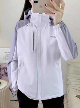 秋冬棉衣外套女防风防水加厚保暖休闲户外夹棉冲锋衣男滑雪登山服