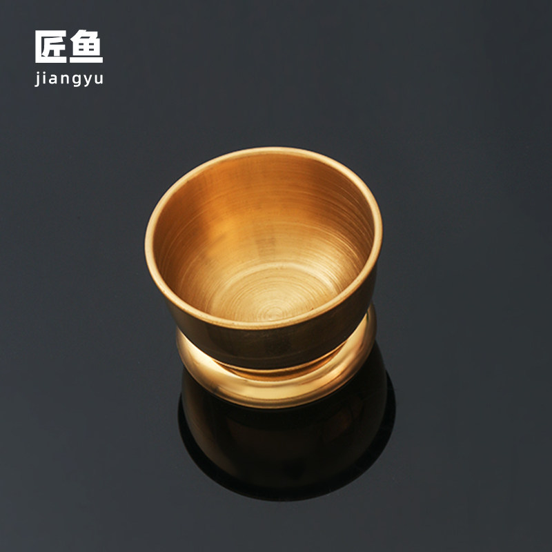 创意金色不锈钢茶漏底座茶托家用图片