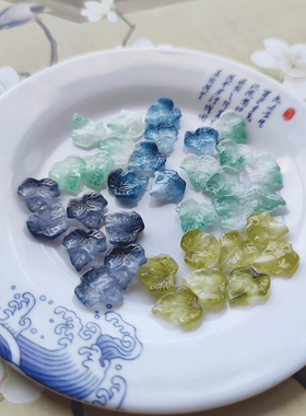 15*15mm琉璃葫芦叶树叶饰品配件