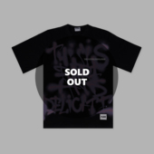 SOLD OUT欣赏 PUREBRAND 手绘紫色涂鸦喷漆嘻哈街舞短袖 爆款