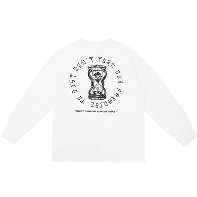 PUREBRAND 沙漏插画嘻哈街舞青春流行高级感长袖基础大众潮流中性