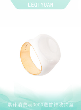 戒指女白色欧美风小众潮流指环复古感大气百搭法式原创