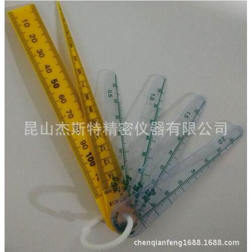 汽车工业塑料组合塞尺塑料锥形塞尺塑料塞尺 塑料直尺K15SC孔径尺