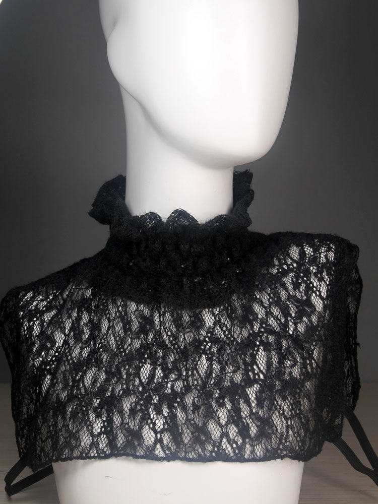 BRUSHED LACE RUFFLE CUFFS TRIMMED AUTUMN AND WINTER WARM SWEATER SWEATER FALSE COLLAR NECK SLEEVE VERSATILE TURTLENECK WOMEN