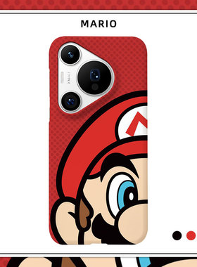 卡通适用华为P50pro手机壳P40半包磨砂硬壳P60Art保护Pura70pro+肤感游戏高级感创意潮流个性红色Pura80Ultra