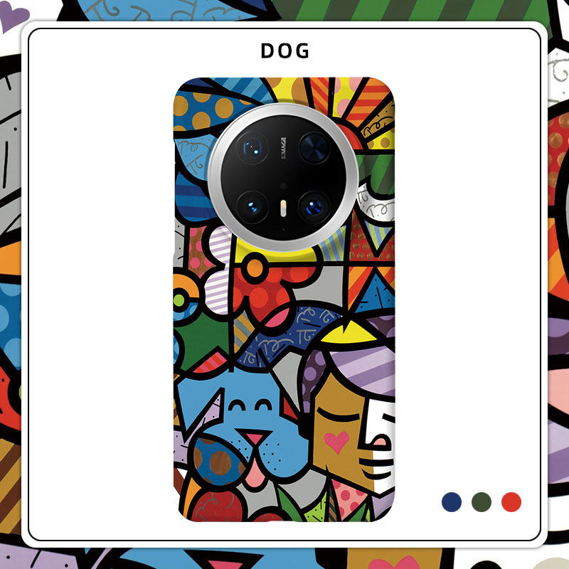 波普艺术适用韩国进口菲林华为MATE80PROMAX手机壳MATE70PRO+半包MATE60磨砂50硬壳小众个性可爱新款潮狗狗40