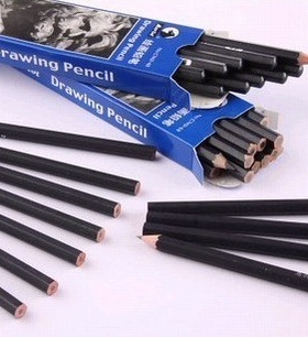 【包邮】正品马利7401绘图绘画素描笔美术铅笔炭笔特浓14B盒装