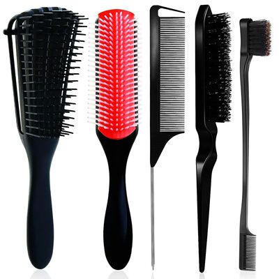 New 5-Piece Hair Styling Tools Kit Curly/Normal with Octopus