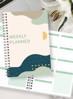 A5 2025 Planners Spiral Notebook 52 Weeks Daily Weekly Agend